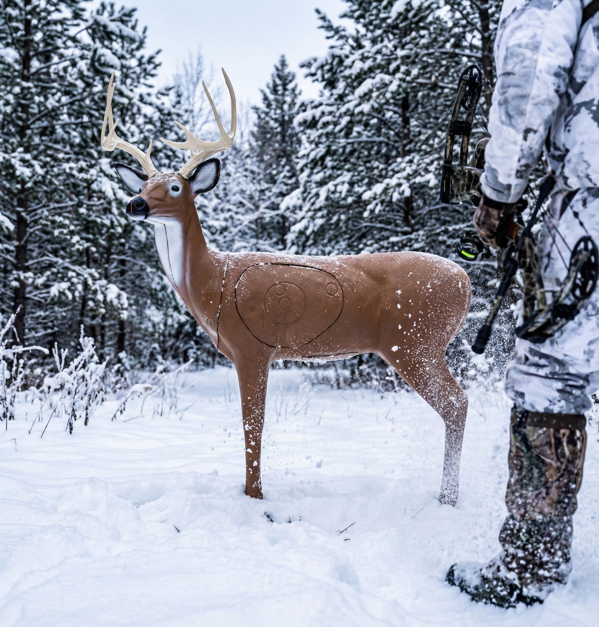 Real Wild 3D Alert Replaceable Vital Deer Buck Archery Target with EZ Pull Foam