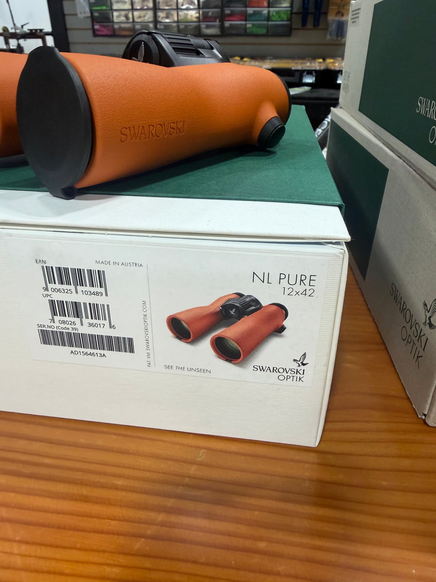 Lightly Used Orange NL Pure 10x42 Binos Waffle
