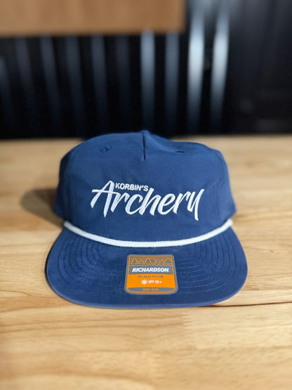 Korbin's Archery Vintage Blue Rope Hat