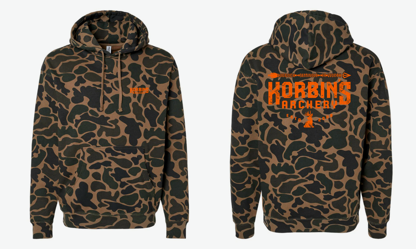 Korbins Archery Camo Hoodie
