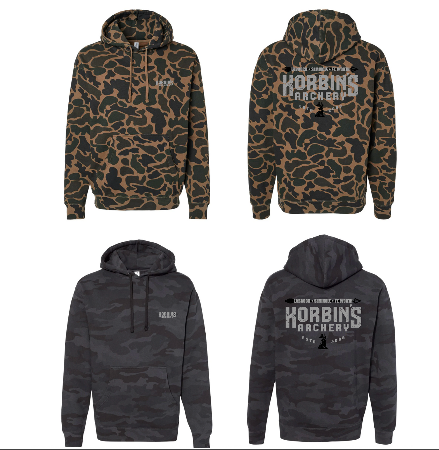 Korbins Archery Camo Hoodie