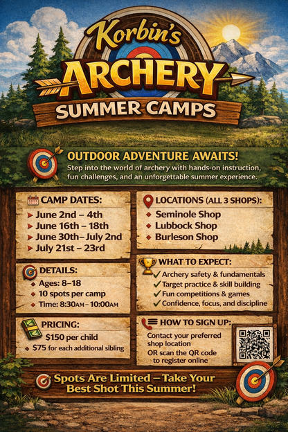 Korbin's Archery Junior Summer Camps